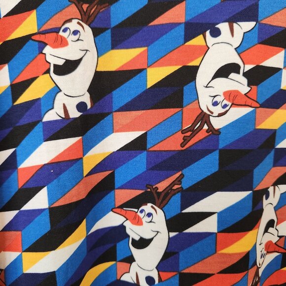 Disney Olaf Frozen Geometric Print Swing Tunic Top Shirt Vacation Cute Comfy S - Picture 3 of 8